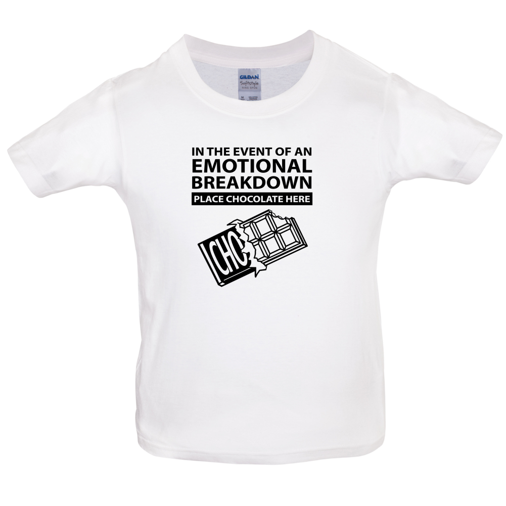 Emotional Breadown Place Chocolate Here Kids T Shirt