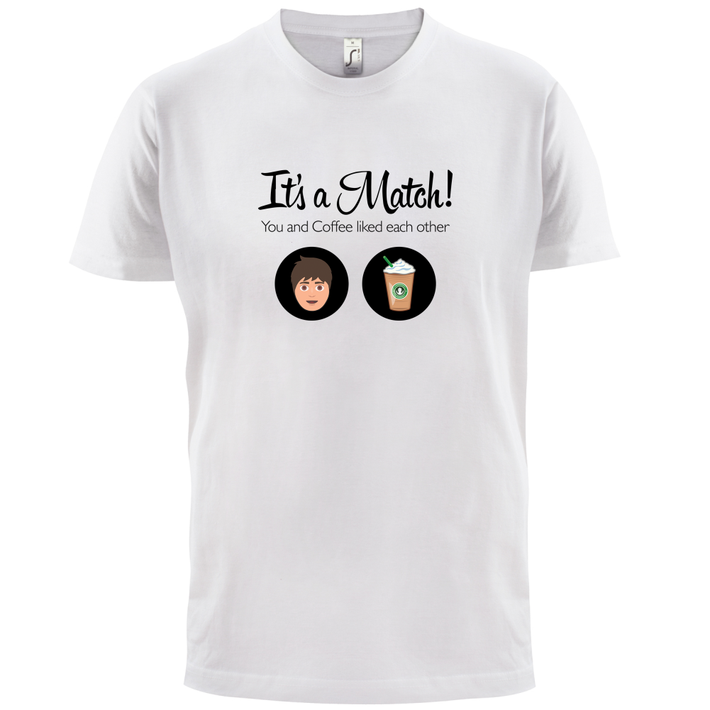 It's A Match Coffee Male T Shirt
