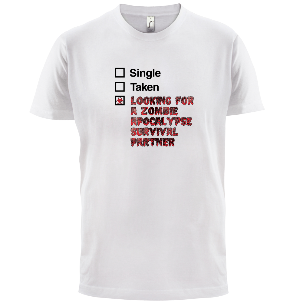 Single Taken Zombie Apocalypse T Shirt