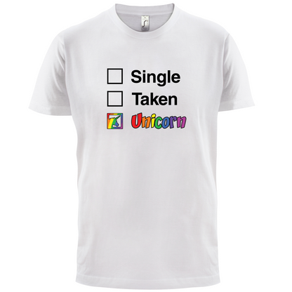 Single Taken Unicorn T Shirt