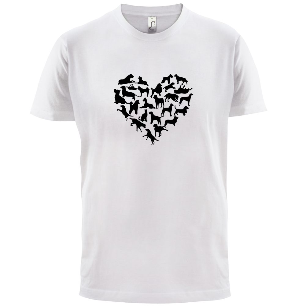 Love Heart Dogs T Shirt