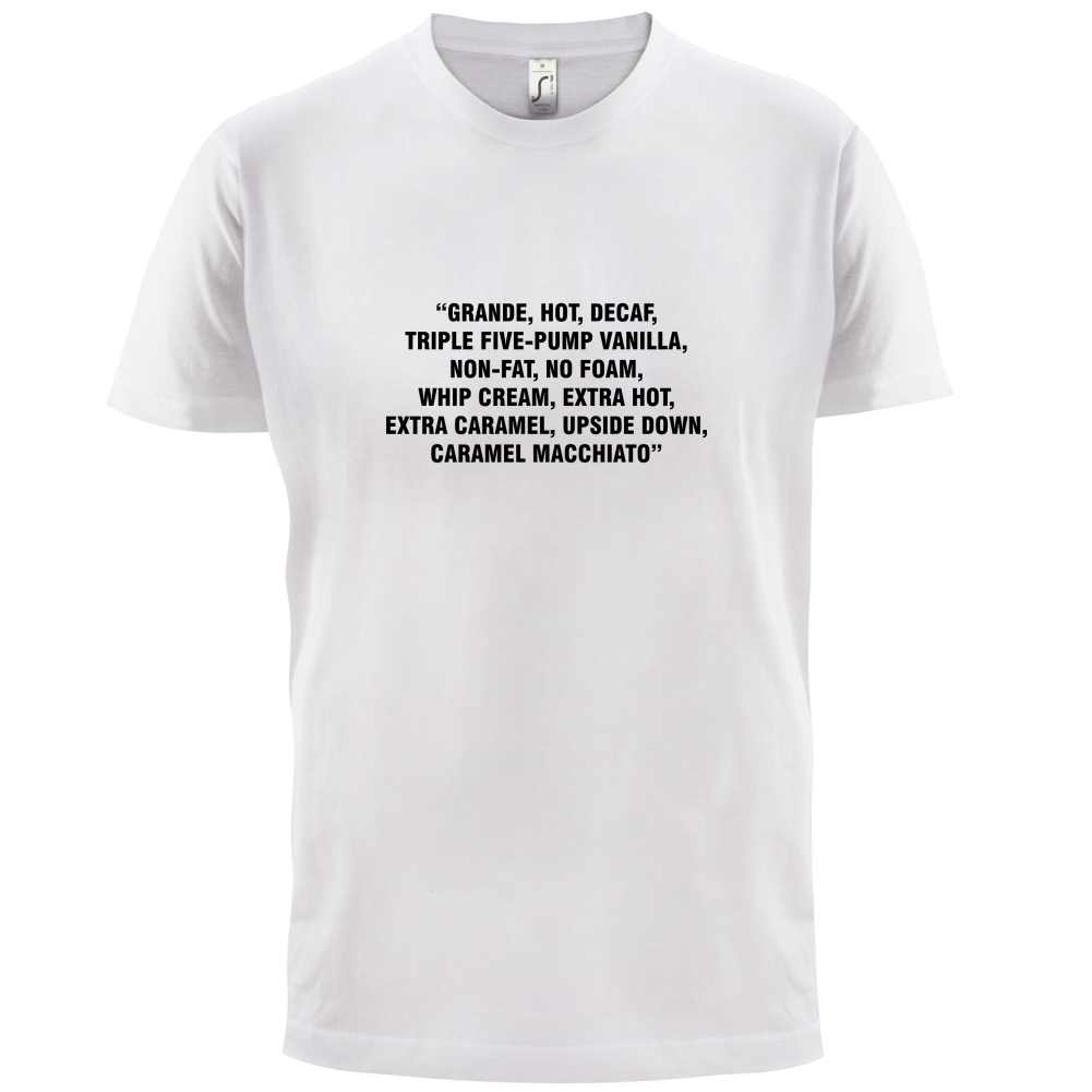 Long Coffee Order T Shirt