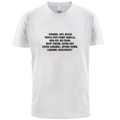 Long Coffee Order T Shirt