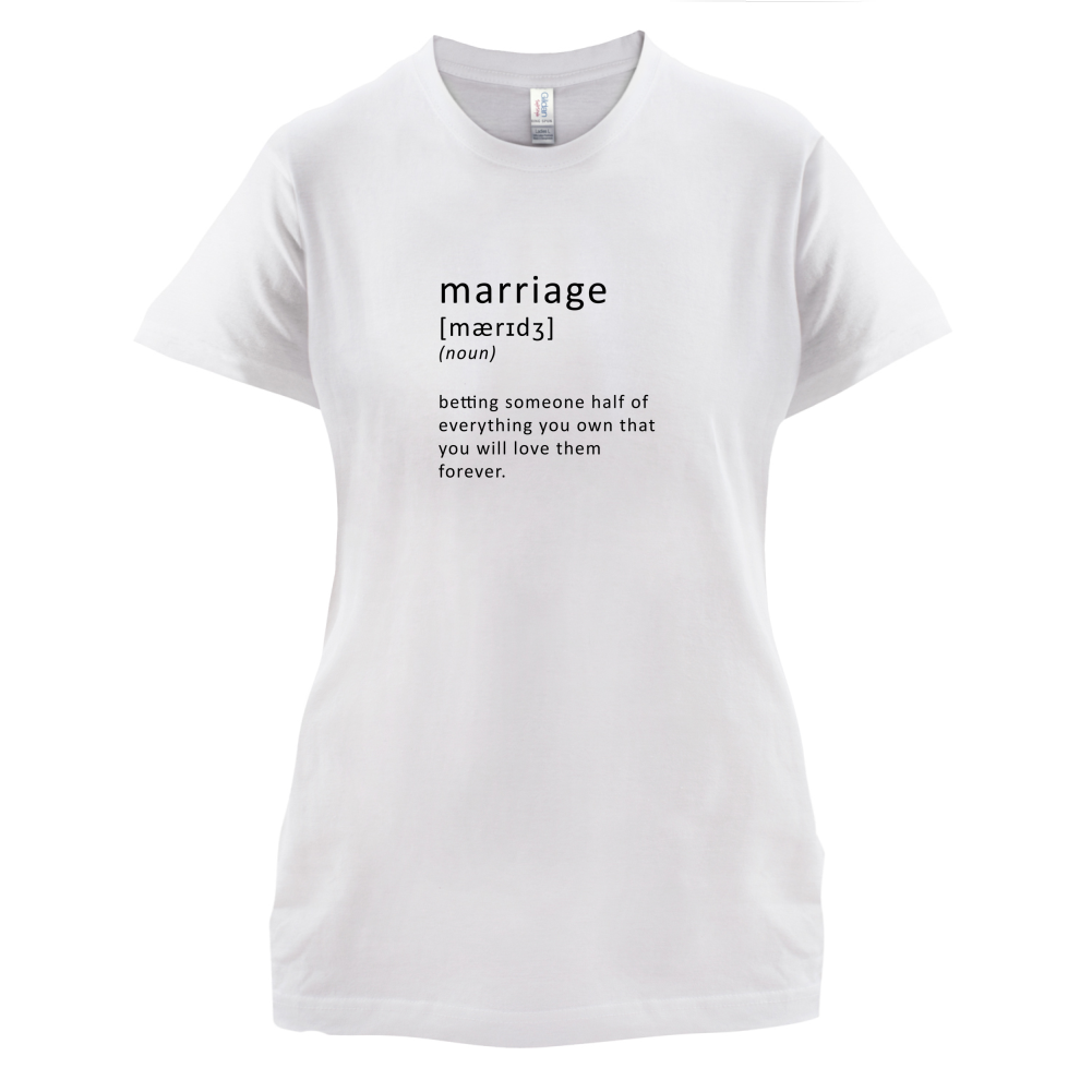 Funny Definition Marriage T Shirt