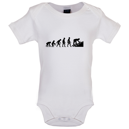 Evolution Of Man Roofer Baby T Shirt