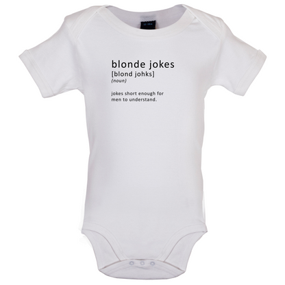 Funny Definition Blonde Jokes Baby T Shirt