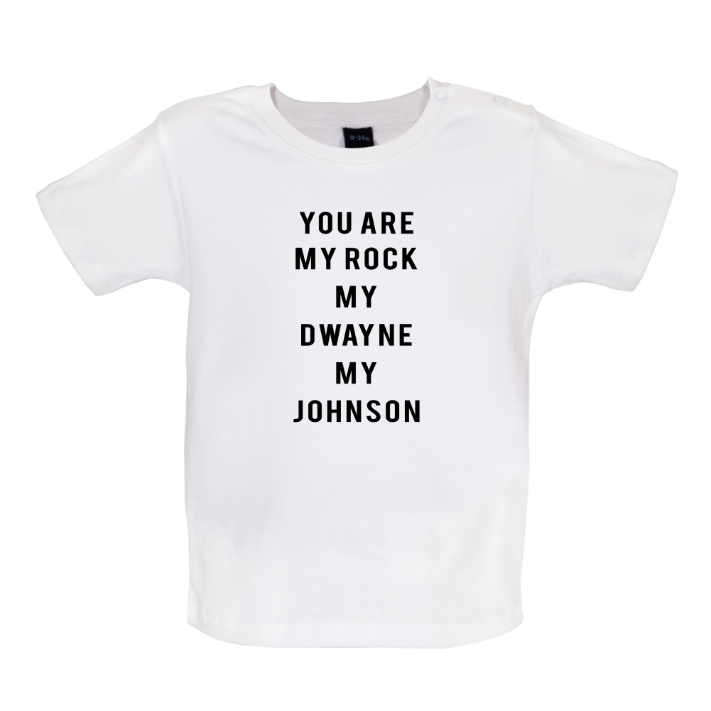 You Are My Rock Baby T Shirt