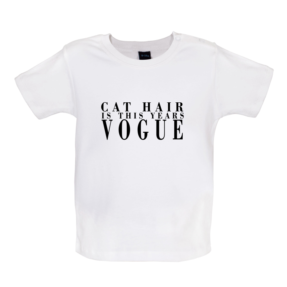 Cat Hair Is This Years Vogue Baby T Shirt