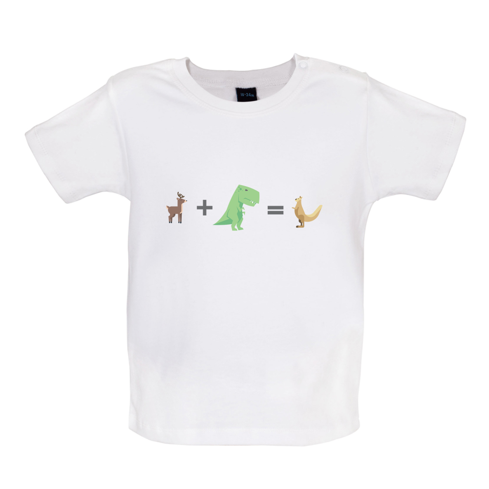 T-Rex, Deer, Kangaroo Baby T Shirt