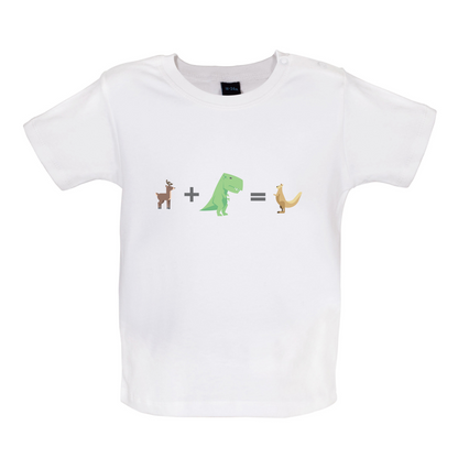 T-Rex, Deer, Kangaroo Baby T Shirt