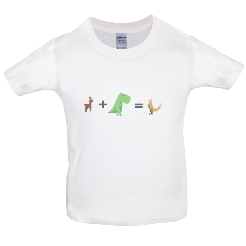 T-Rex, Deer, Kangaroo Kids T Shirt