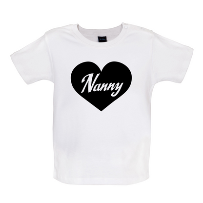 Heart Nanny Baby T Shirt