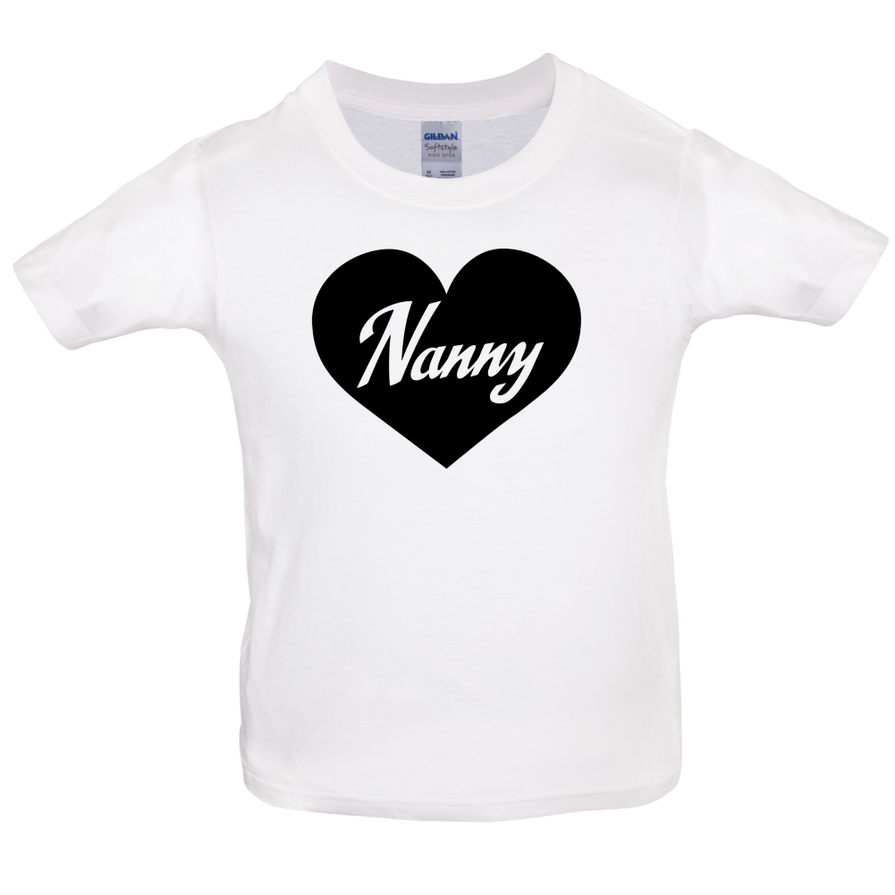 Heart Nanny Kids T Shirt
