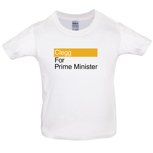 Clegg for Prime Minister Kids T Shirt