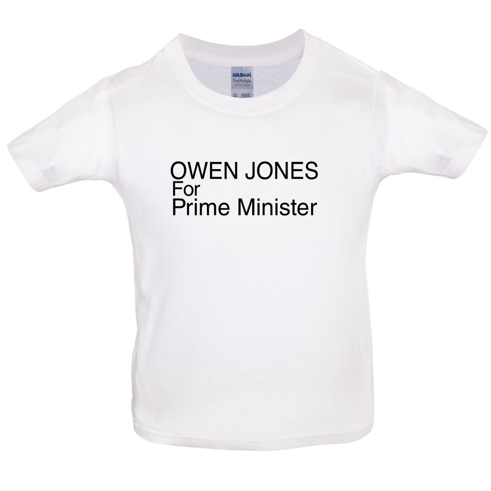 Owen Jones for Prime Minister Kids T Shirt
