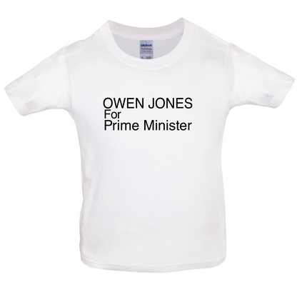 Owen Jones for Prime Minister Kids T Shirt