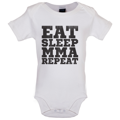 Eat Sleep MMA REPEAT Baby T Shirt