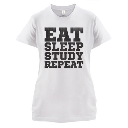Eat Sleep Study Repeat T Shirt