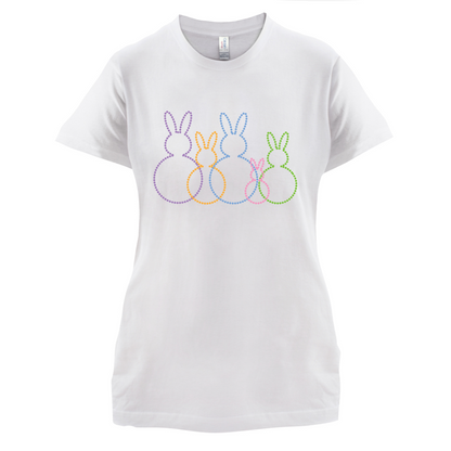 Bunny Family Outline T Shirt