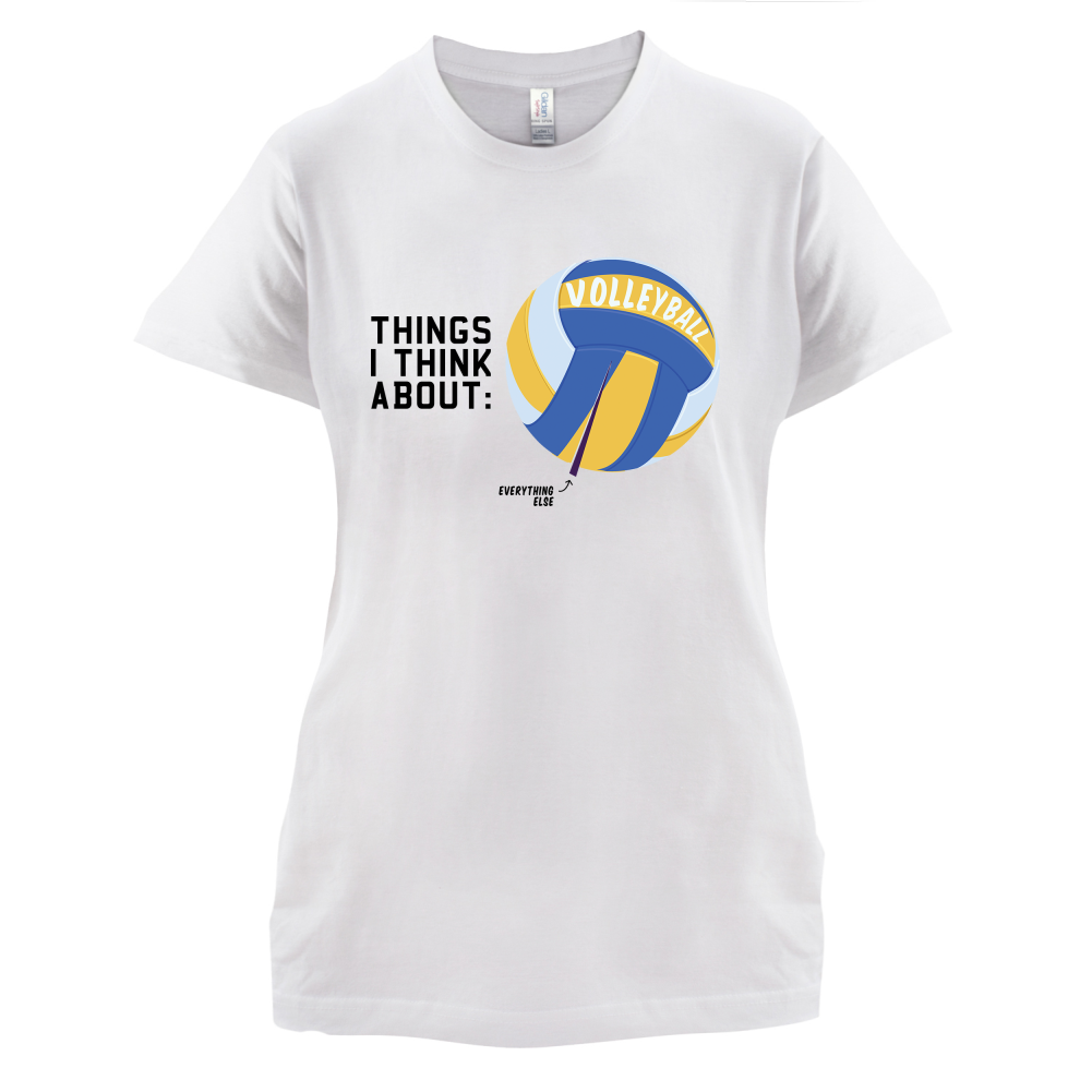 I Thiink About Volleyball T Shirt