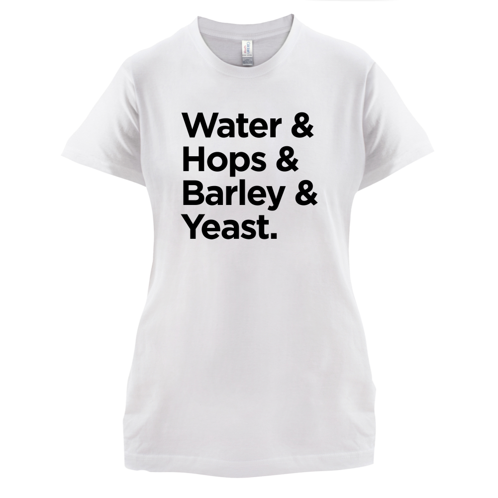 Watrer & Hops & Barley & Yeast T Shirt