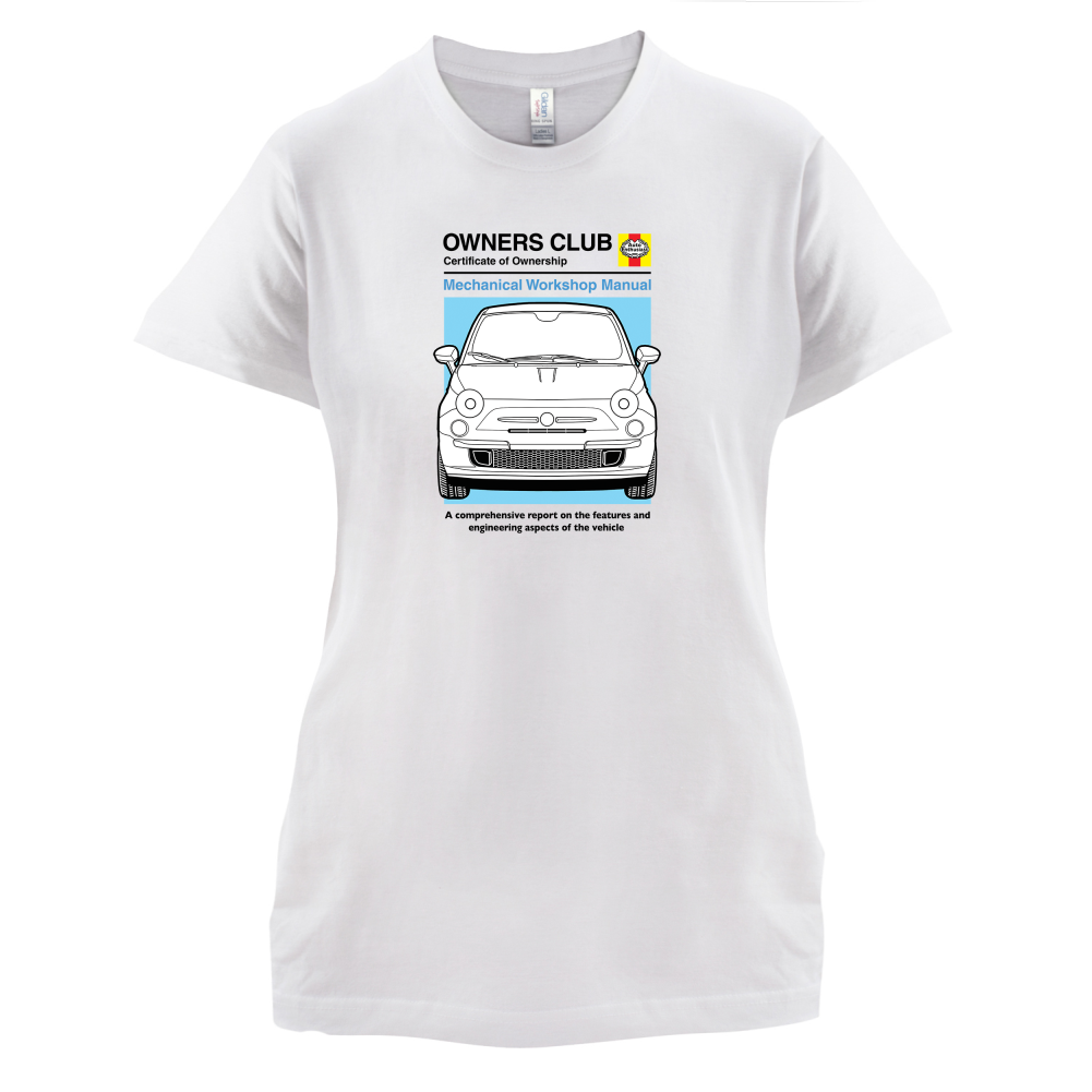 Car Owners Manual Fiat 500 T Shirt