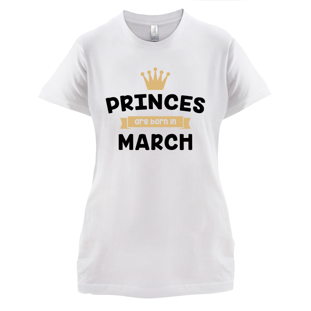 Princes Are Born In March T Shirt