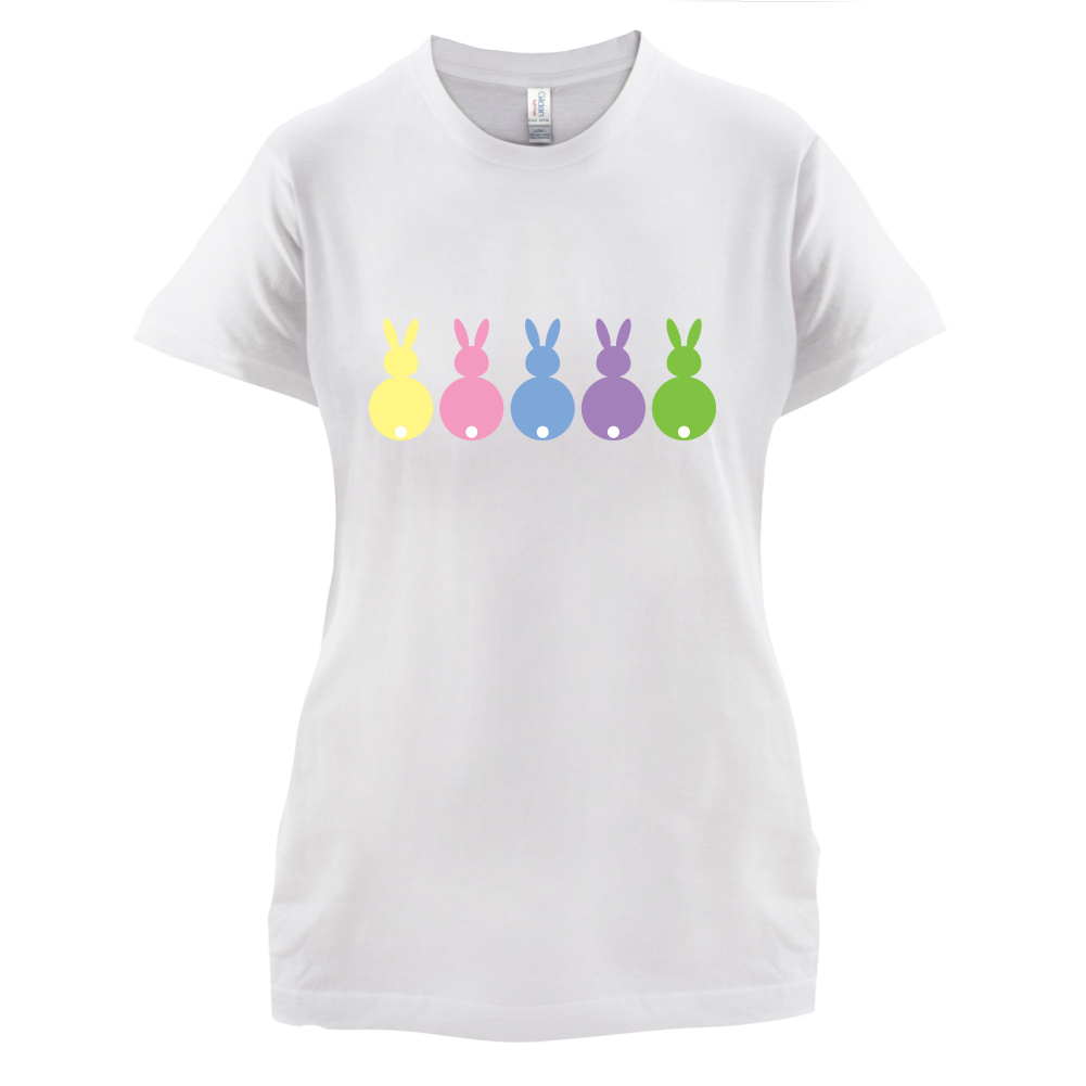 Multi Colour Easter Bunny's T Shirt