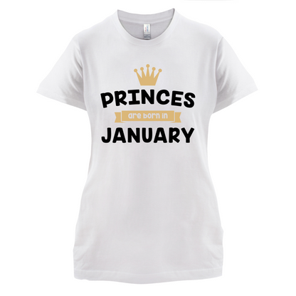 Princes Are Born In January T Shirt