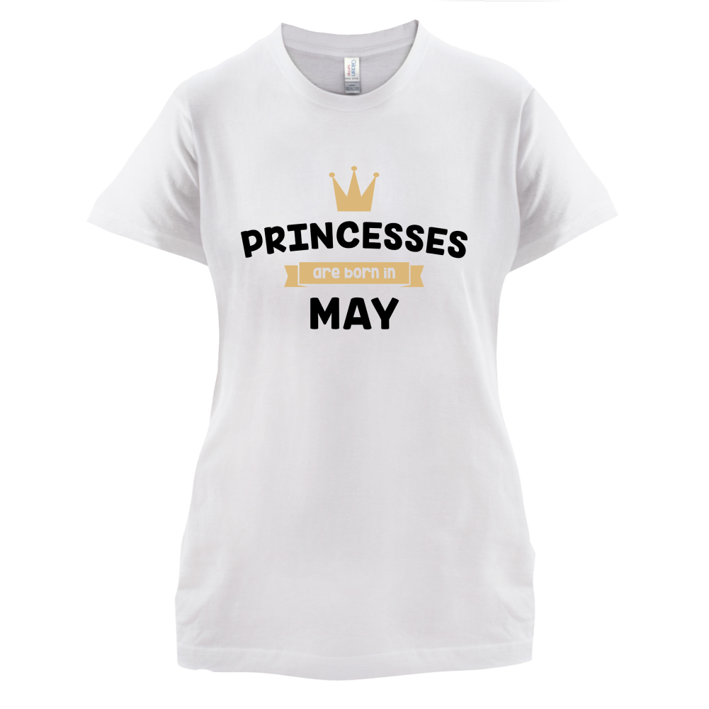 Princesses Are Born In May T Shirt