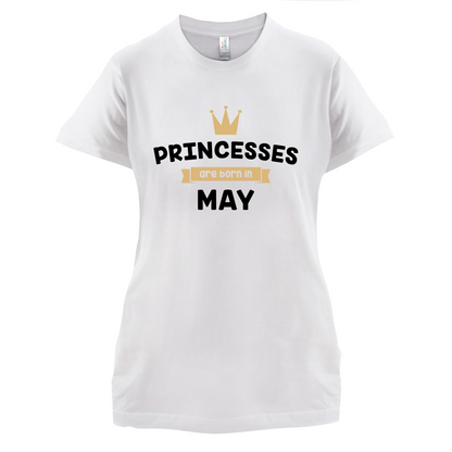 Princesses Are Born In May T Shirt