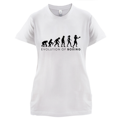 Evolution Of Woman Boxing T Shirt