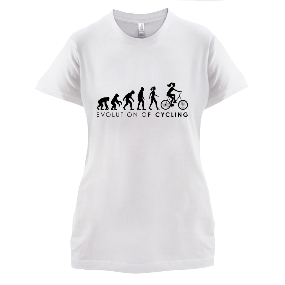 Evolution Of Woman Cycling T Shirt