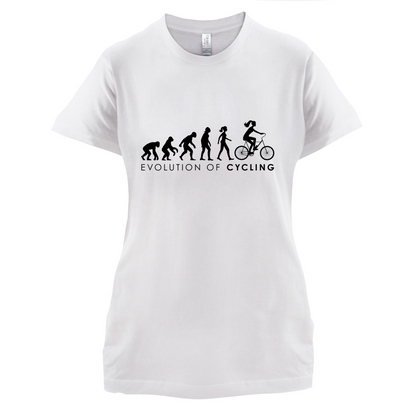 Evolution Of Woman Cycling T Shirt