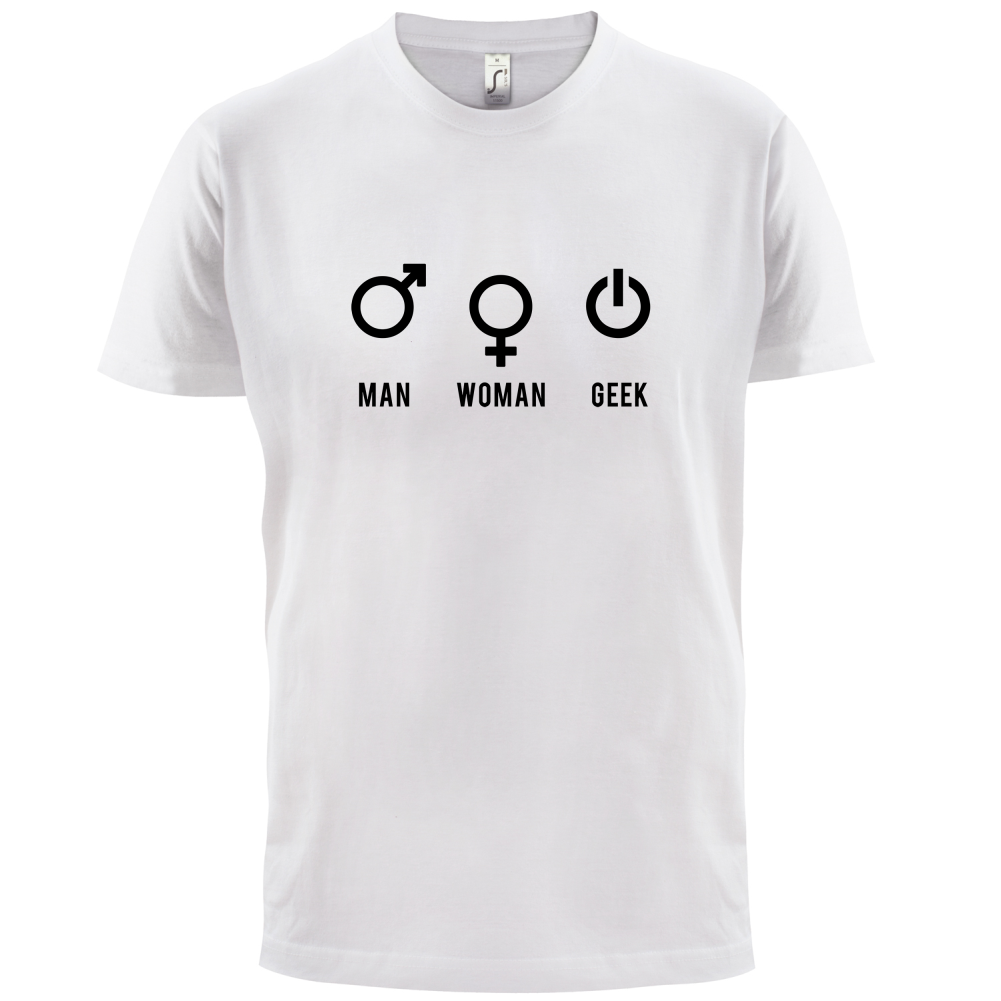 Man Woman GEEK T Shirt