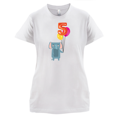 5th Birthday Elephant T Shirt