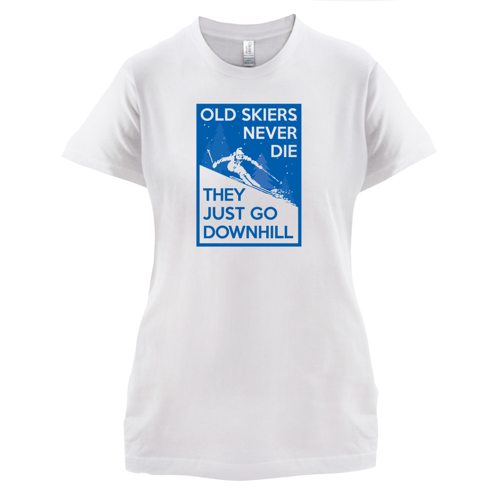 Skiers Go Downhill T Shirt