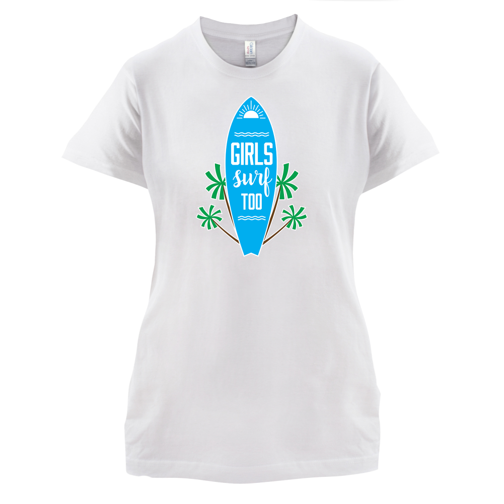 Girls Surf Too T Shirt