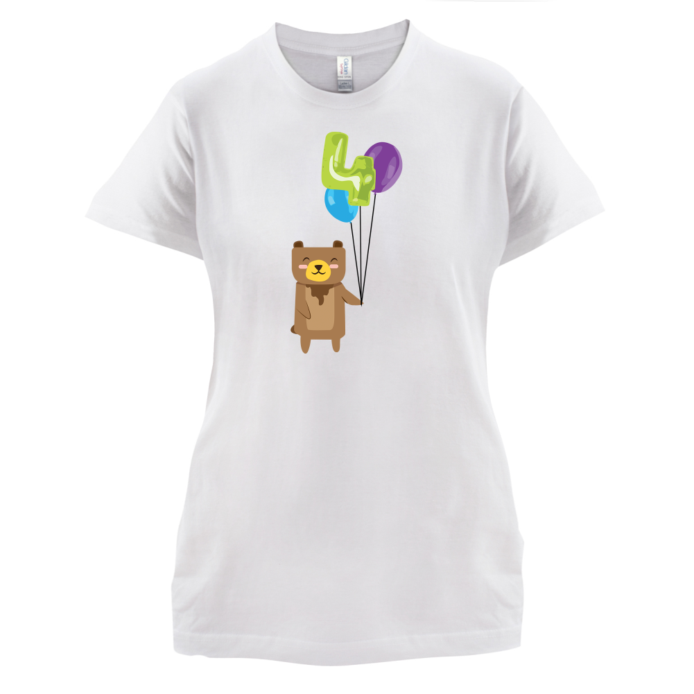 4th Birthday Bear T Shirt