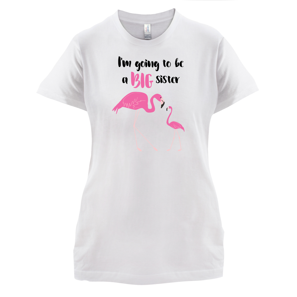 Big Sister Flamingo  T Shirt