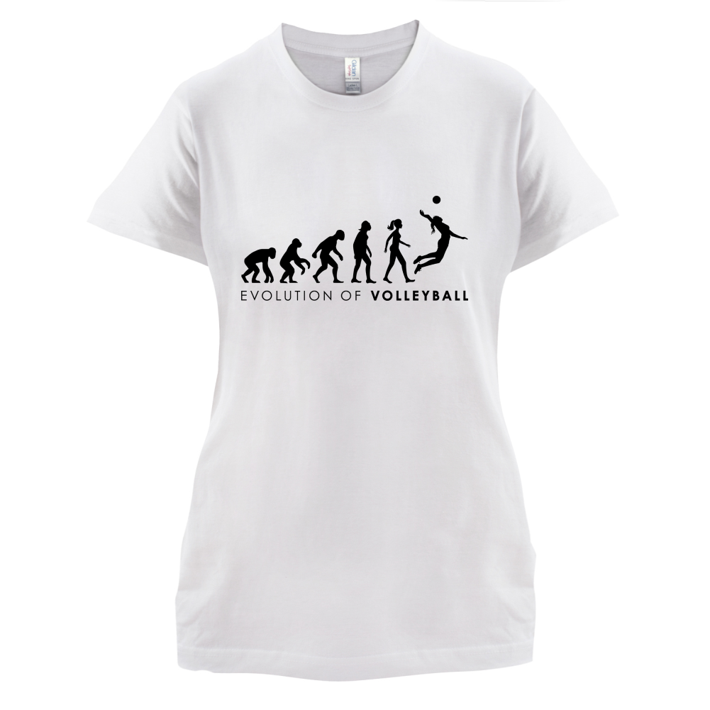 Evolution Of Woman Volleyball T Shirt