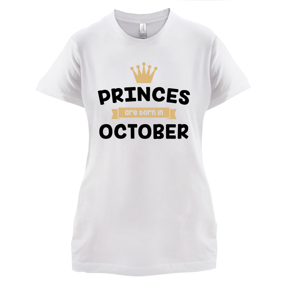 Princes Are Born In October T Shirt