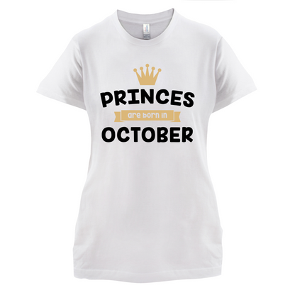 Princes Are Born In October T Shirt