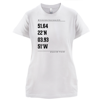 Stadium Coordinates Swansea T Shirt