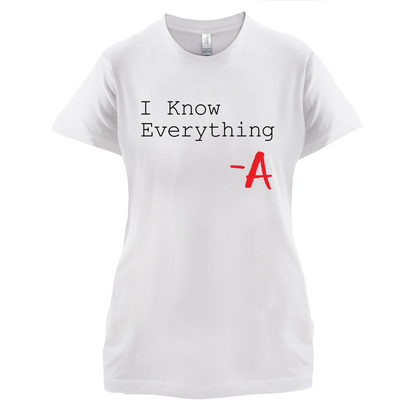 I Know Everything T Shirt