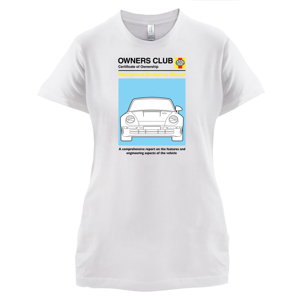 Car Owners Manual 959 Turbo T Shirt
