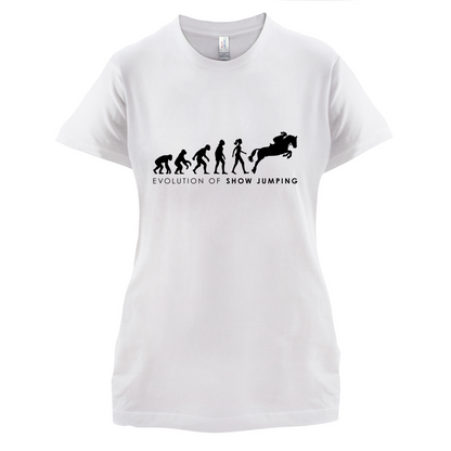 Evolution Of Woman Show Jumping T Shirt