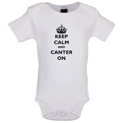 Keep Calm And Canter On Baby T Shirt