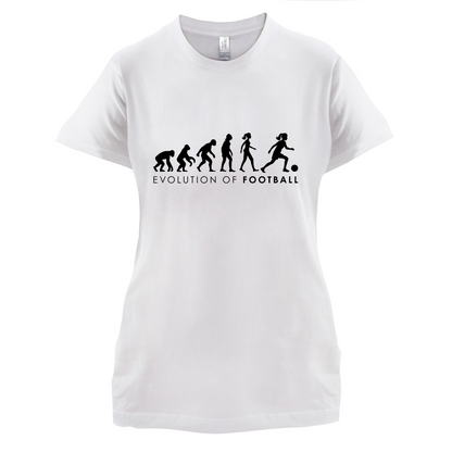 Evolution Of Woman Football T Shirt