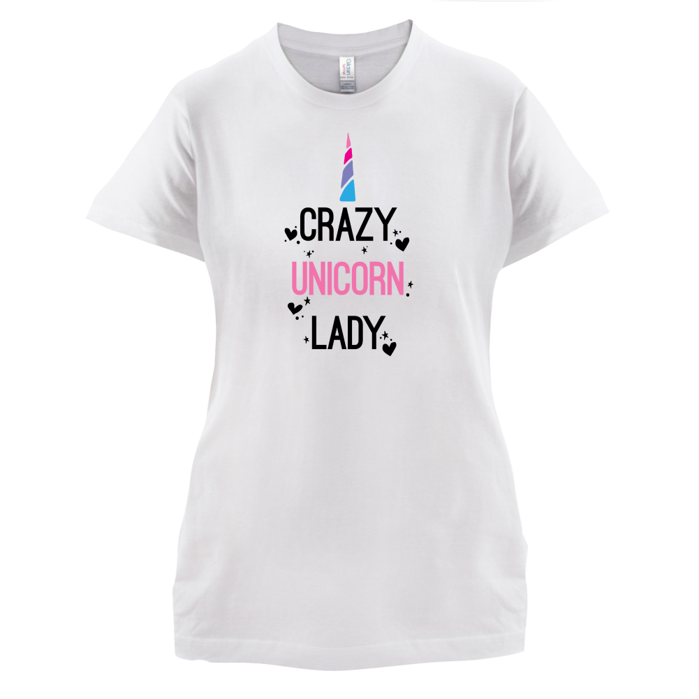 Crazy Unicorn Lady T Shirt